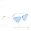 7044 Custom logo clear uv400 trendy fashion shades sunglasses for women